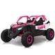 preview thumbnail 10 of 16, High Power 24V Kids Ride-On Car with Four-Wheel Shock Absorber, Music, and LED Lights Pink