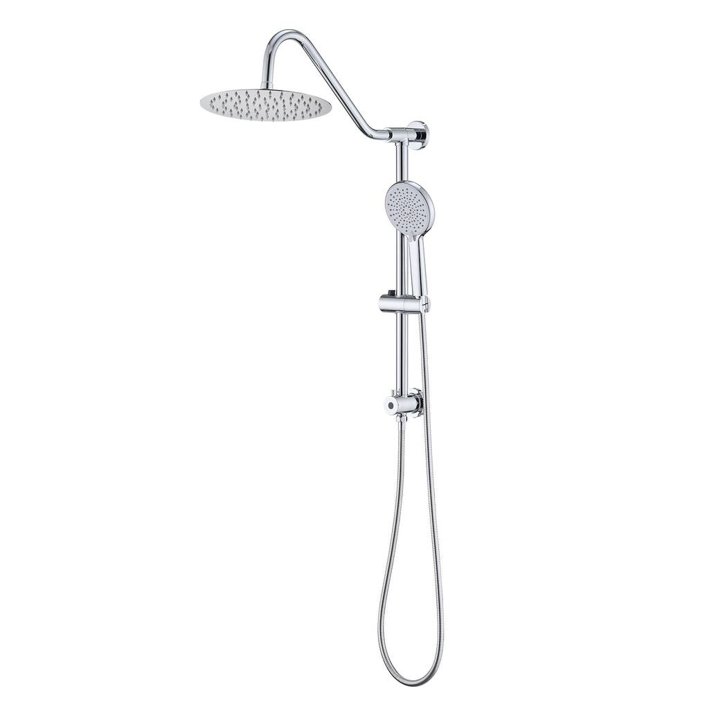 Shower Head with Handheld Shower System with 10" Rain Shower Head