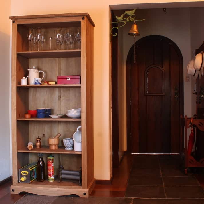 Wood Bookcase 5 Shelf Corona Collection | Furniture Dash