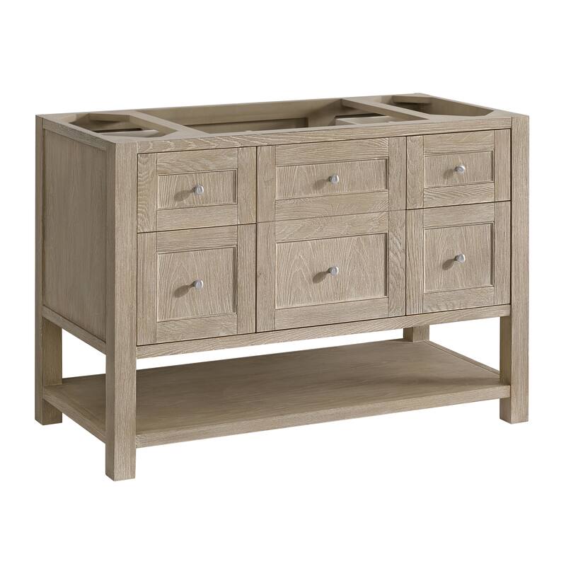 James Martin Vanities Breckenridge 48" Single Vanity, Whitewashed Oak