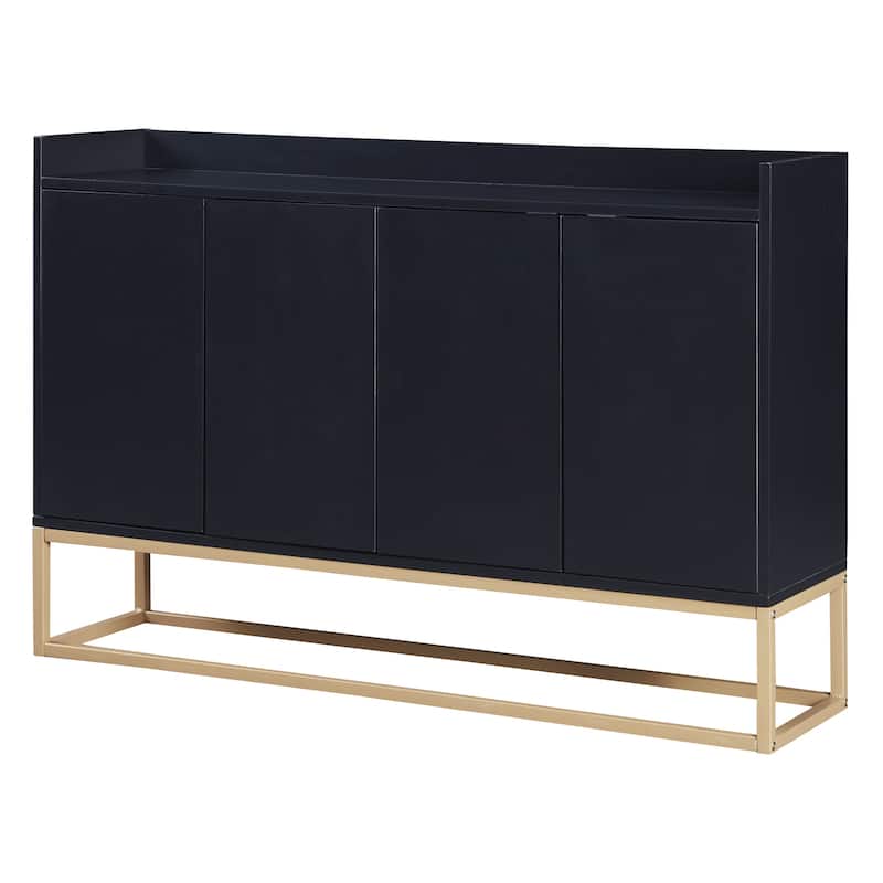 Sideboard Buffet Cabinet with Large Storage Space - 60"L x 15.7"W x 33.8"H - Black
