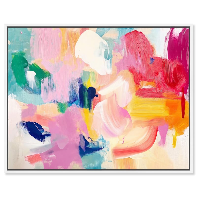Pigment Play I Canvas by Art Remedy - White - 20" x 16"