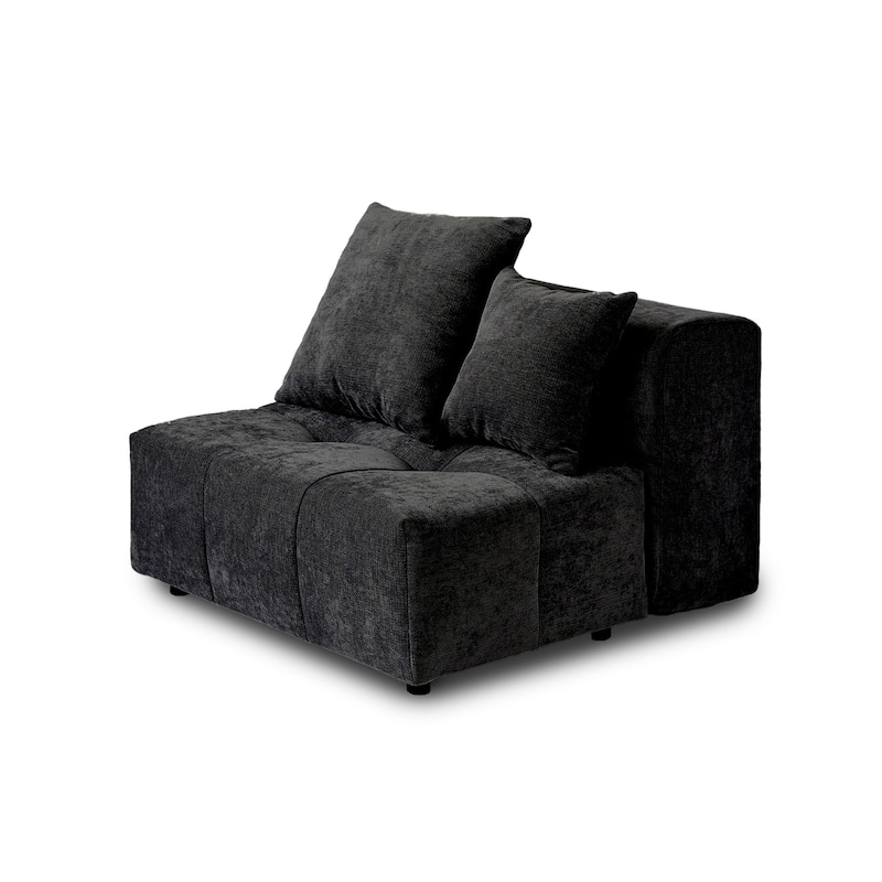 144'' W Extra Large Linen Corner Sectional Sofa Couch for Living Room Set