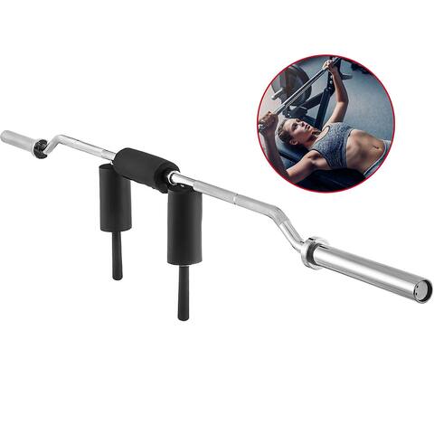 VEVOR Safety Squat Olympic Bar 87\" Fits 2\" Olympic Plates Workouts 700LBS Fitness Gym - 87" 700LBs