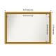 preview thumbnail 22 of 143, Townhouse Gold Framed Non-Beveled Custom Wall Mirror, Bathroom Vanity Mirror Outer Size: 45.75 x 31.75