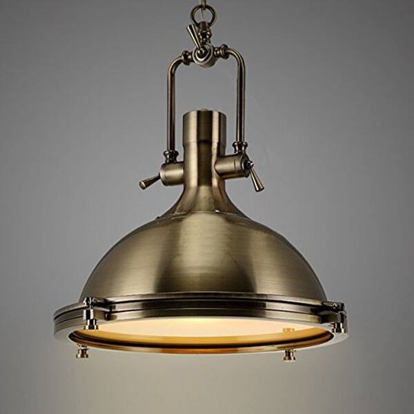 Vintage Industrial Barn Warehouse Frosted Diffuser Pendant Light Dome Pendant Lamp With Bronze Color Black Rustic Antique On Sale Overstock 24099949