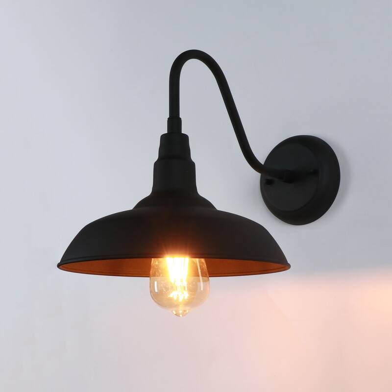 1 Light Outdoor Wall Lighting - Black