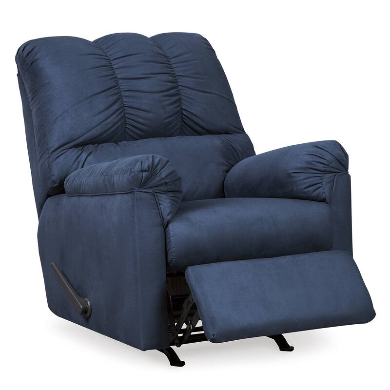 Darcy Contemporary Blue Rocker Recliner