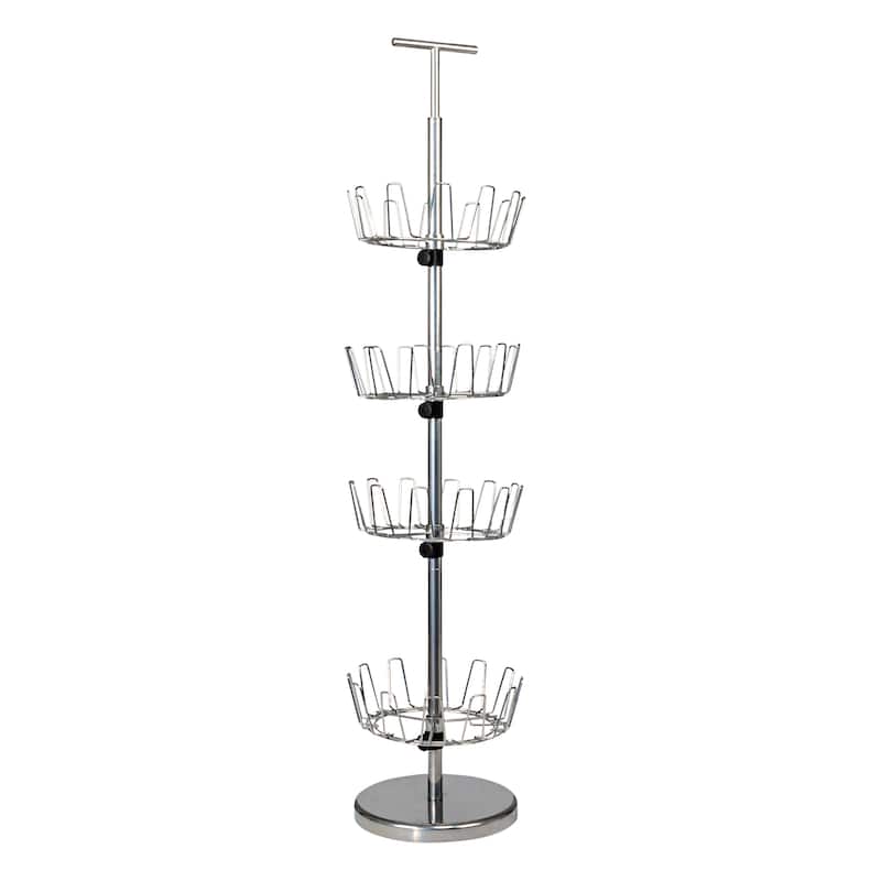 Household Essentials 4-Tier Revolving Shoe Tree