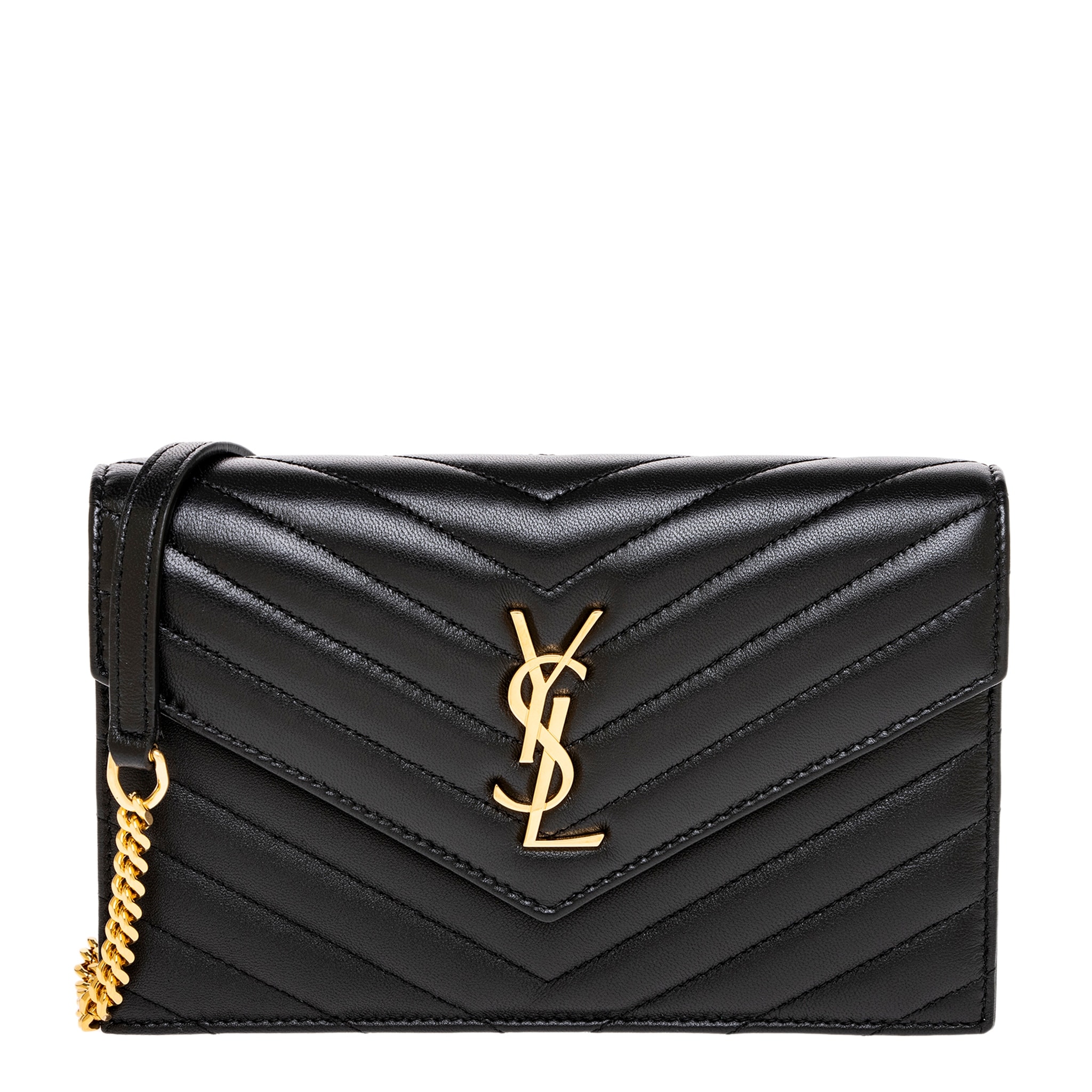 Saint Laurent Cassandre Envelope Chain Wallet