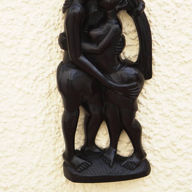 Novica Handmade Midnight Love Ebony Wood Sculpture