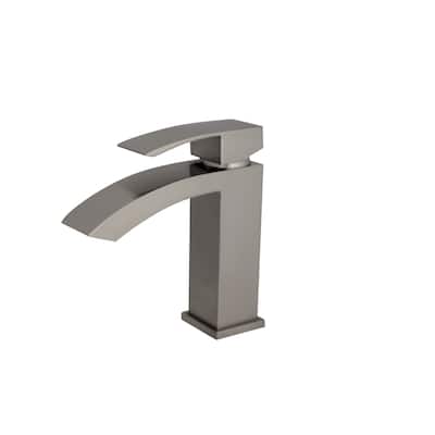 STYLISH Single Hole Waterfall-Flow Bathroom Faucet - Faucet Height: 7" | Spout Height: 4"