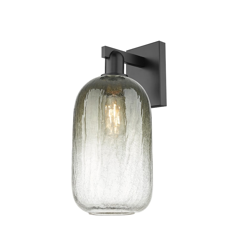 Innovations Lighting 716-1W-17-7 Brookhaven Cloche Sconce Brookhaven - Matte Black / Slate