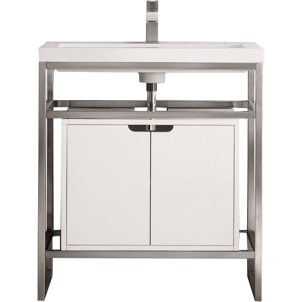 James Martin Vanities C105V31.5SCGWWG Boston 31-1/2" Rectangular