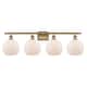 Option Matte White / Brushed Brass Finish