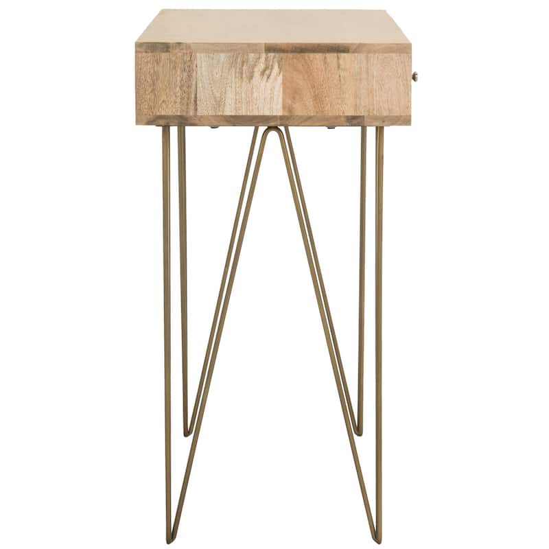 SAFAVIEH Filuta 1-Drawer 1-Shelf Hairpin Leg Desk