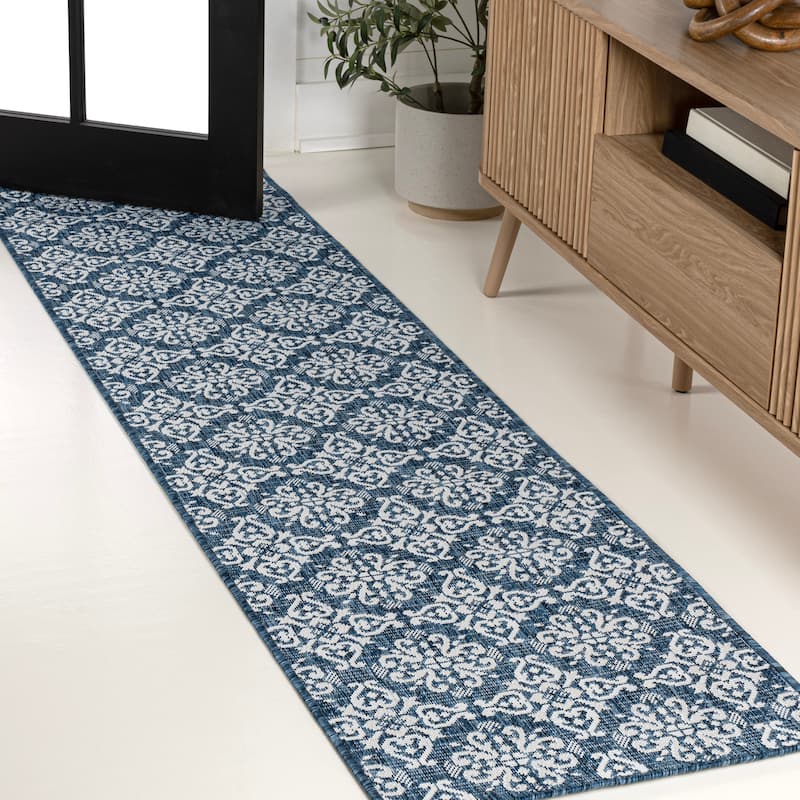 JONATHAN Y Maribel Traditional Mediterranean Tile Design Indoor/Outdoor Area Rug