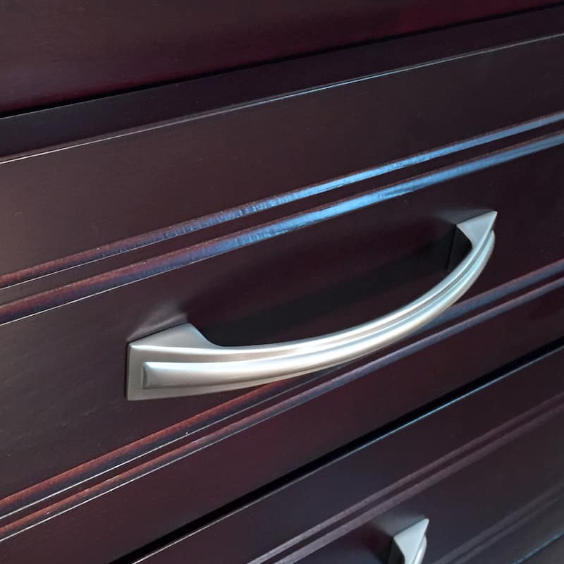 John Louis Home Solid Wood Walk-In Closet System with 2-Drawers and Doors Espresso