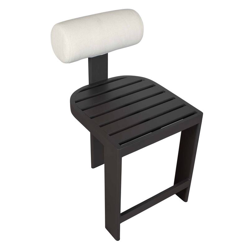 Uttermost Bolster Back Outdoor Stool