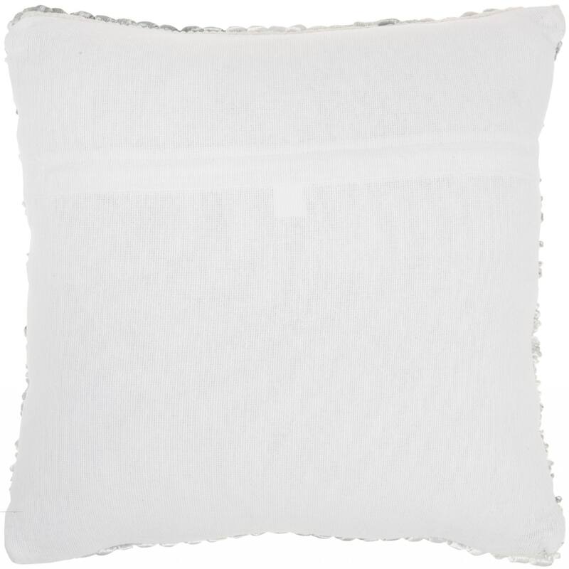 Petite Taupe and Striped Throw Pillow