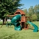 preview thumbnail 1 of 8, Swing-N-Slide Grandview Twist Wood Swing Set with 2 Slides