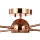 preview thumbnail 7 of 7, Rover 30.5" 8-Light Sputnik Metal LED Flush-Mount, Copper by JONATHAN Y