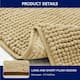 Subrtex Chenille Soft Rugs Super Water Absorbing Shower Mats