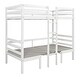 preview thumbnail 9 of 7, Twin Solid Wood Loft Bed with Convertible Desk, Drawer, Guardrails, Cushions