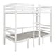 preview thumbnail 9 of 7, White Convertible Full Metal Bunk Bed with 2 Drawers