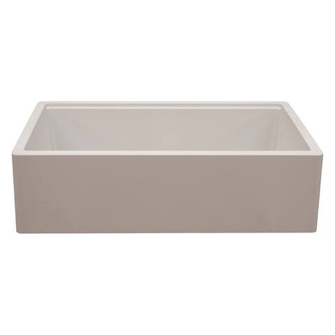 Titan Farmhouse Granite Single Bowl Kitchen Sink with Cutting-Board & Strainer