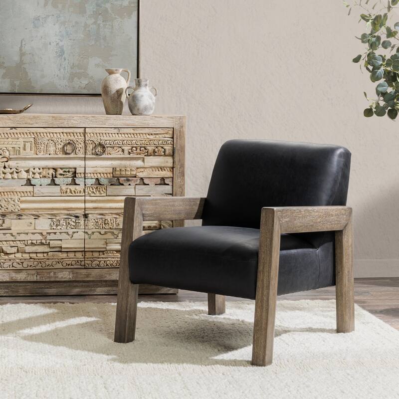 Classic Home Aliza Accent Chair - Black