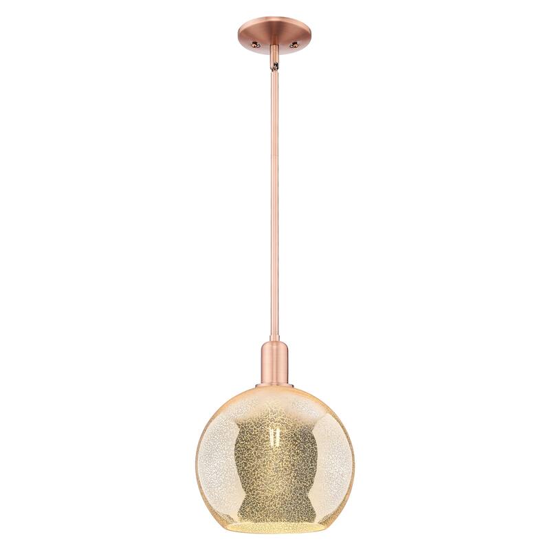 Innovations Lighting Endless Possibilities Arcadia - Athens - 1 Light 10" Stem Hung Mini Pendant - Mercury/Antique Copper