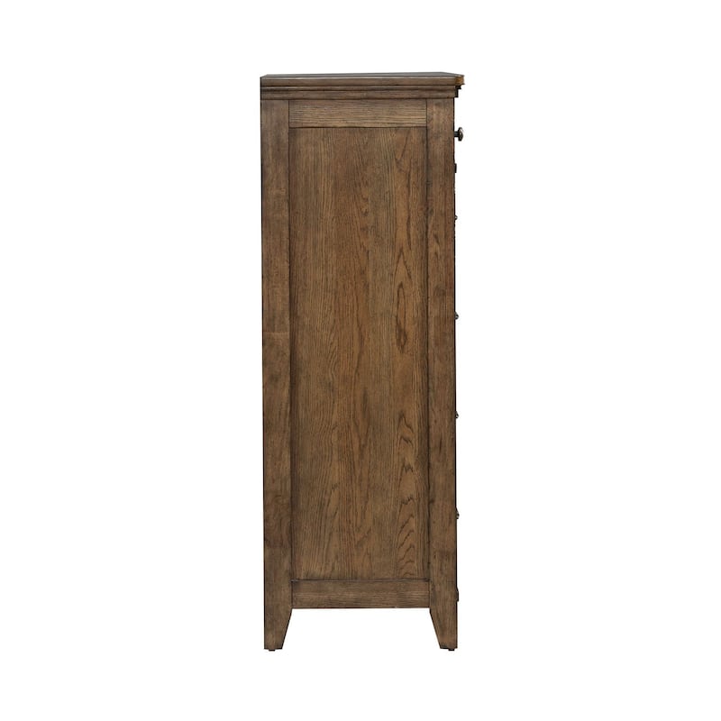 Liberty Furniture Carolina Park Panel Bed, Dresser & Mirror, Chest, Nightstand - King, Queen