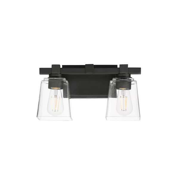 slide 2 of 10, Maxim 21382 Cubos 2 Light 8" Tall Wall Sconce Black