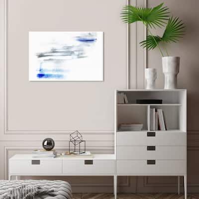 Wynwood Studio Canvas Abstract Blue You White and Modern & Contemporary Wall Art Canvas Print