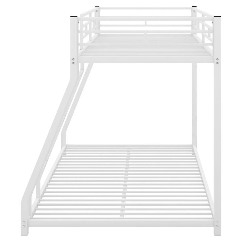 Metal Floor Bunk Bed, Twin over Full