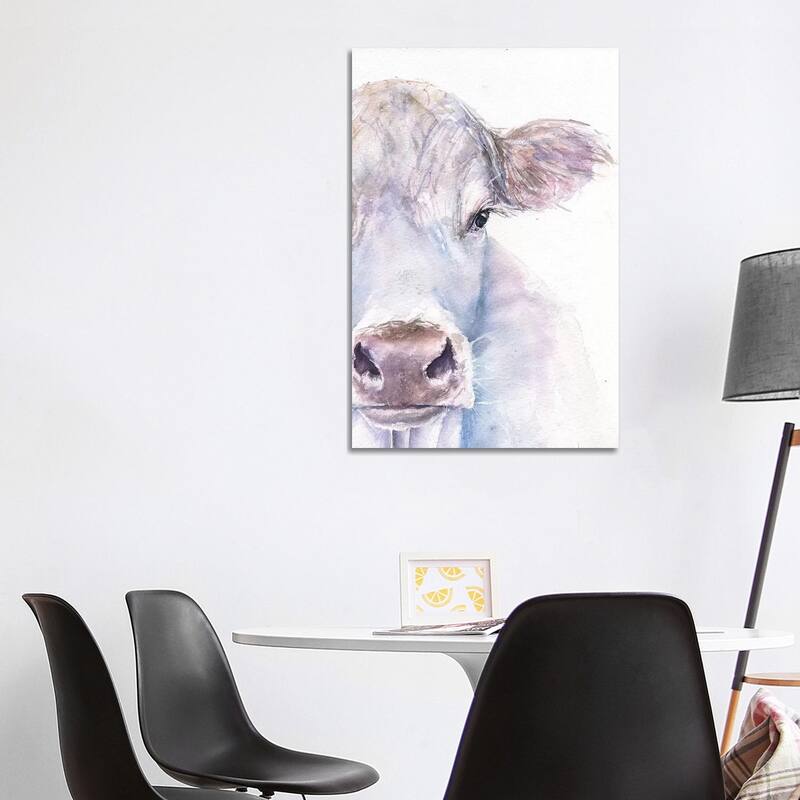 iCanvas "Cow" by George Dyachenko Canvas Print - 40x26x1.5