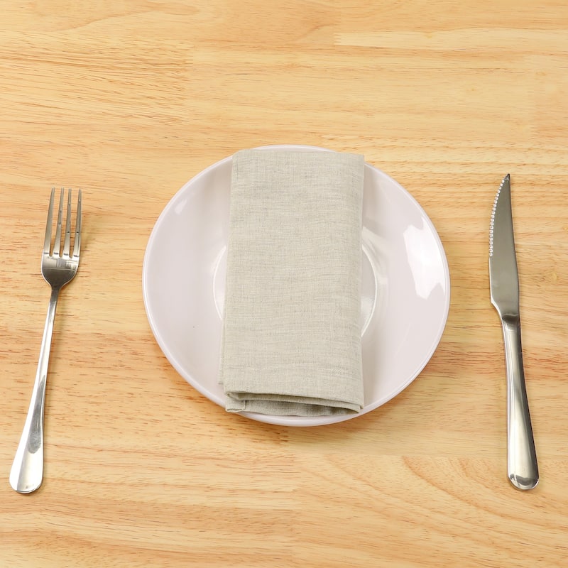 6 Pack Soft Cotton Gauze Cloth Napkins, Bulk Linen Dinner Napkins for Weddings Decorative Parties Dinner - 14x14 Inch