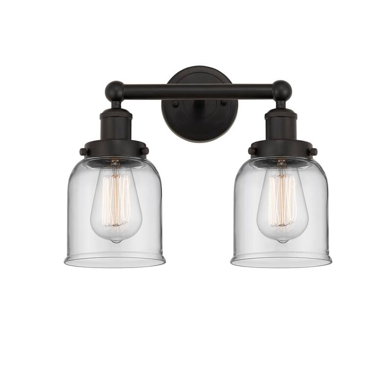 Innovations Lighting 616-2W-10-16 Bell Vanity Bell 2 Light 16" Wide - Oil Rubbed Bronze / Clear