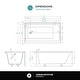 preview thumbnail 98 of 145, Fine Fixtures Acrylic-Fiberglass Soaking Bathtub, White. Alcove/Apron Front