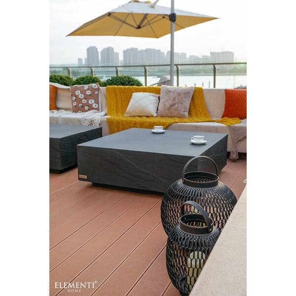 Elementi Home Colorado Concrete Large Coffee Table