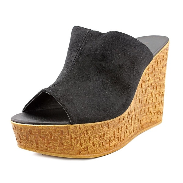 Nine West Lilahol1 Women Open Toe Canvas Wedge Sandal