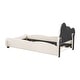 preview thumbnail 33 of 52, Velvet Platform Bed with Bear-Shaped Headboard,with Bed-End Storage Pocket