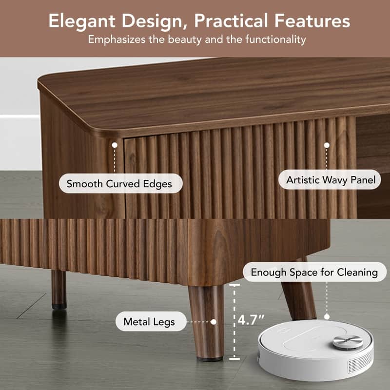 Spruce & Spring 70" TV Stand Modern Entertainment Center for TVs up to 80"