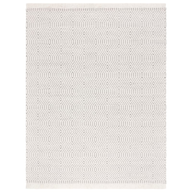 SAFAVIEH Handmade Marbella Elinoor Geometric Fringe Wool Rug