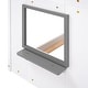 preview thumbnail 12 of 32, Twin over Twin Size Solid Wood Bunk Bed Wood Bed with Roof, Window, Guardrail, Ladder