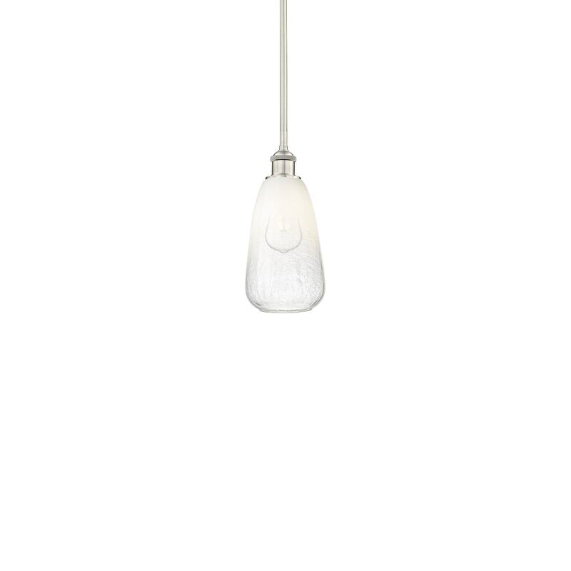 Innovations Lighting 616-1S-13-6 Brookhaven Almond Pendant Brookhaven - Brushed Satin Nickel / Opal