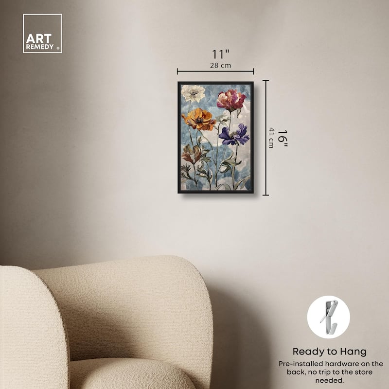 Hued Blossom II Canvas by Art Remedy