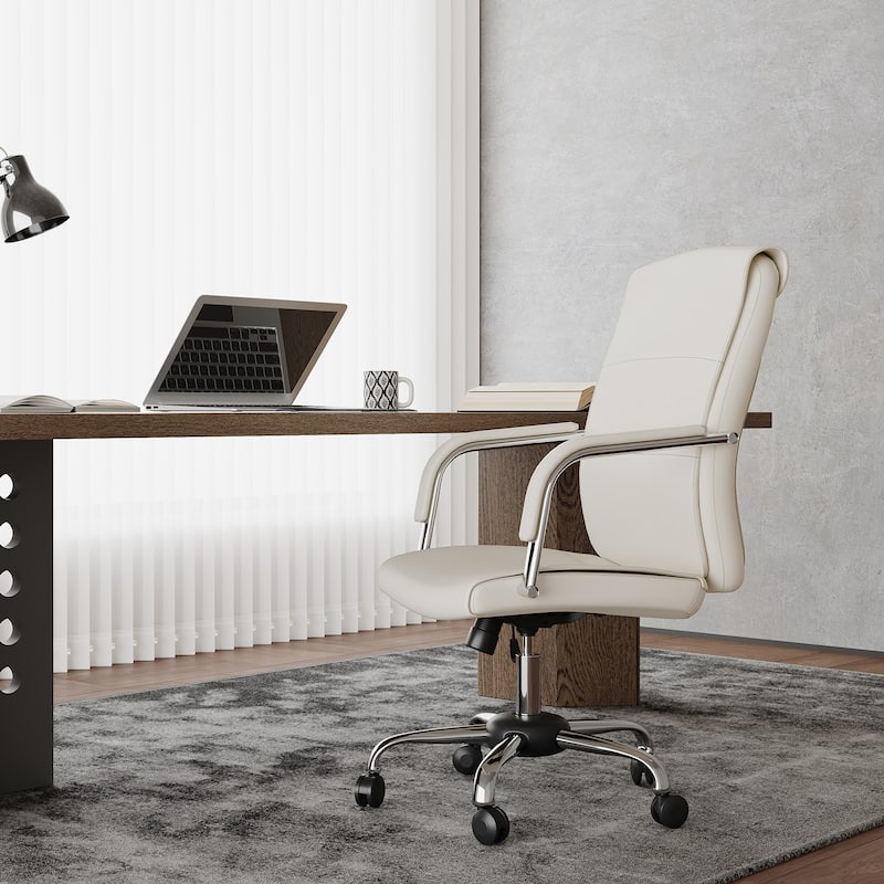 High Back Leather Ergonomic Swivel Executive Chair