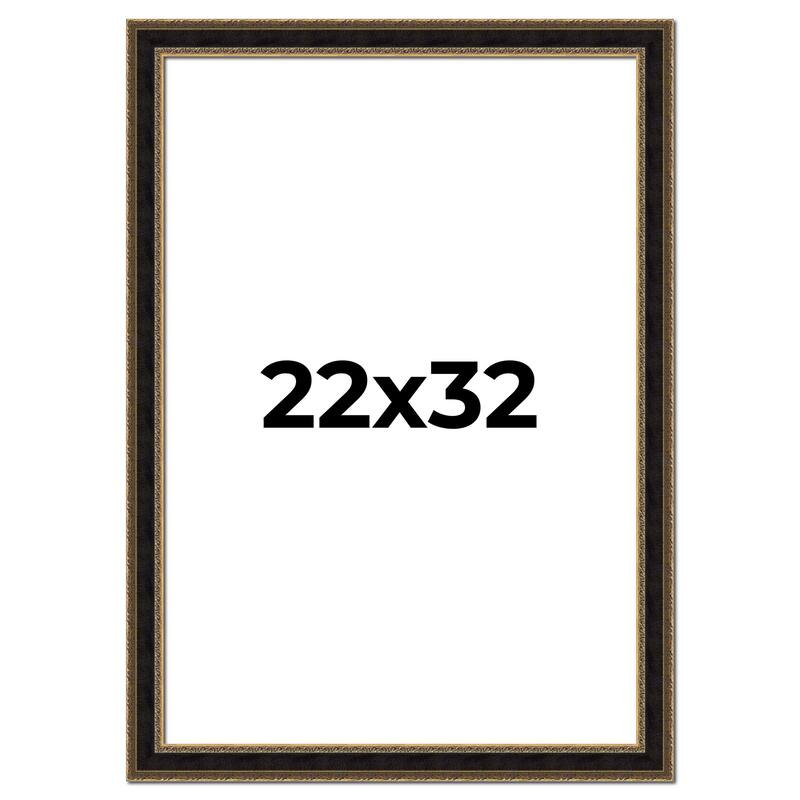 22x32 Frame Gold Antique Vintage Sold Wood Picture Frame | 1.75 Inch